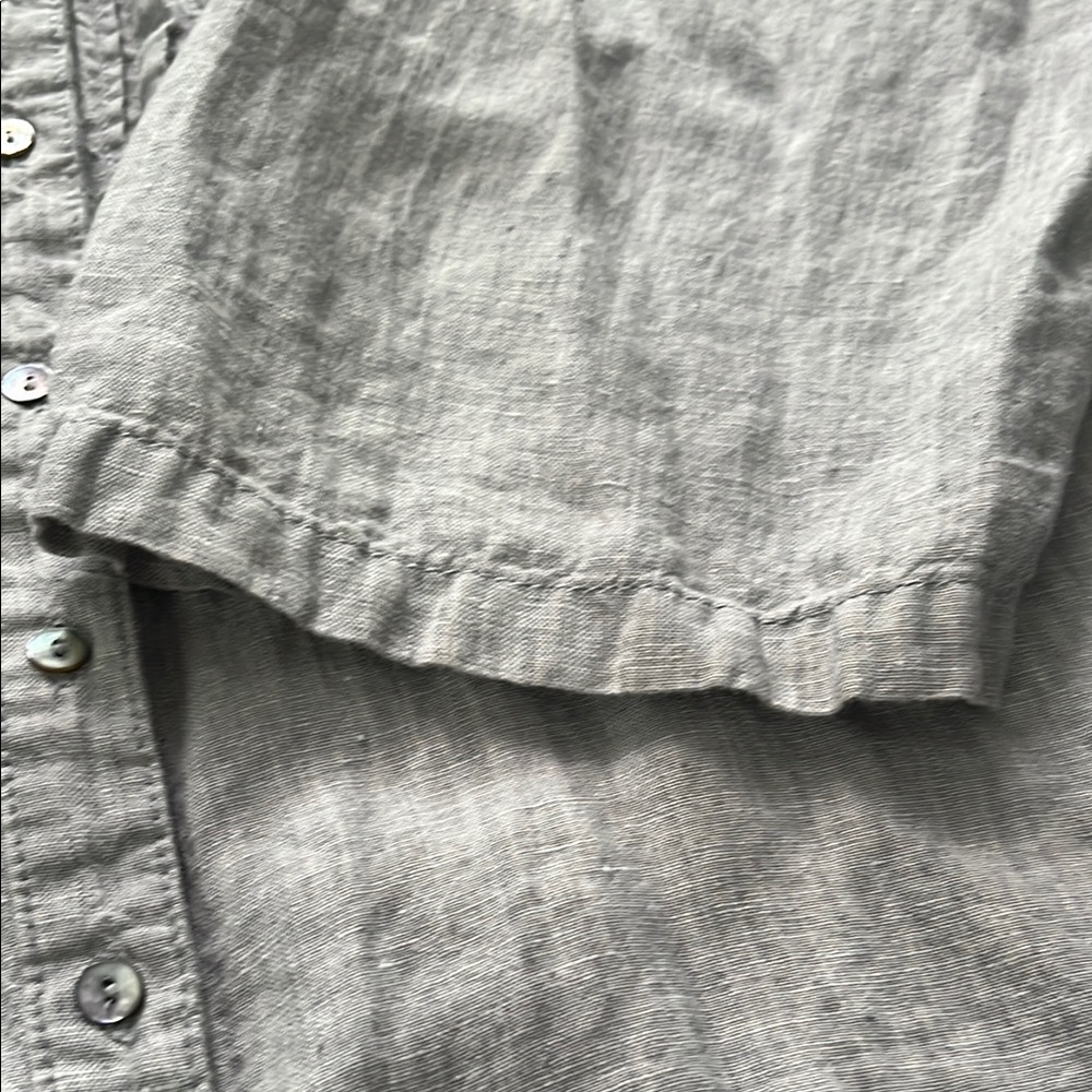 Ruby Rd Gray Linen Top - Picture 10 of 13